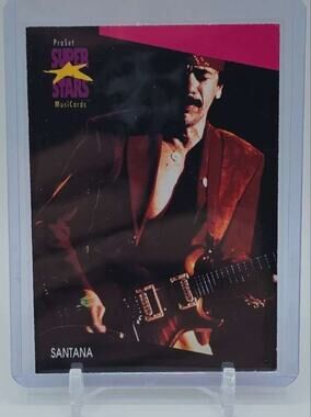 1991 Pro Set SuperStars MusiCards #230 Santana Card